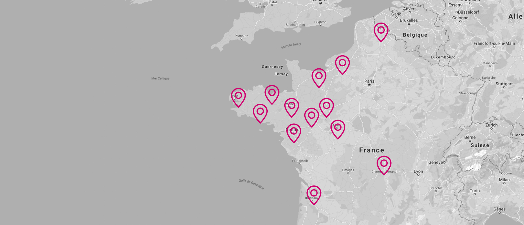 Carte de France des Dorcelstore